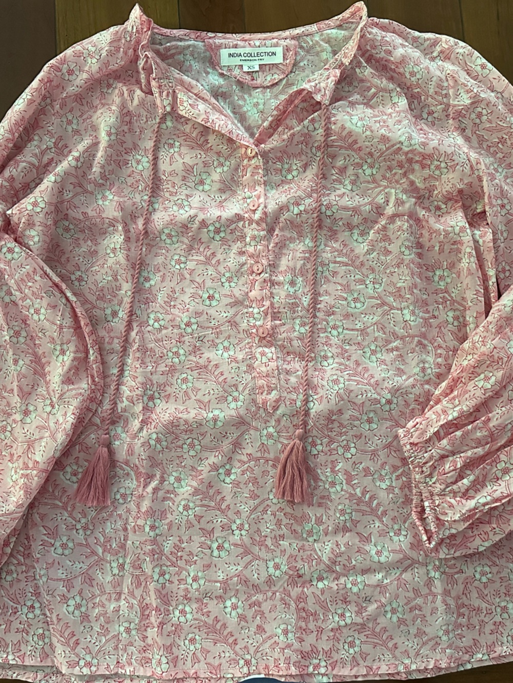 Emerson Fry Pink Floral Tunic Top